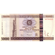 P47a Uganda - 50.000 Shillings Year 2003